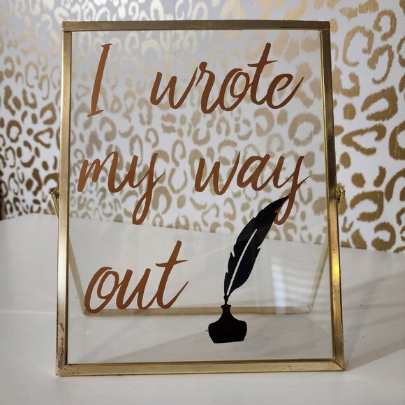 Handmade Framed Hamilton Quote - Picture 2 of 2